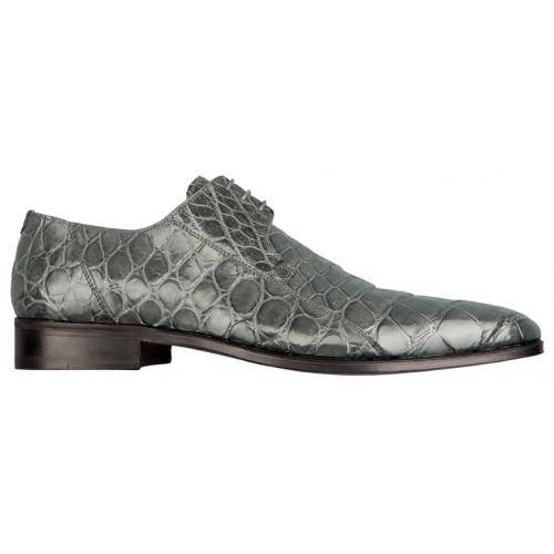 Fennix Italy 3228 Grey All-Over Genuine Alligator Shoes